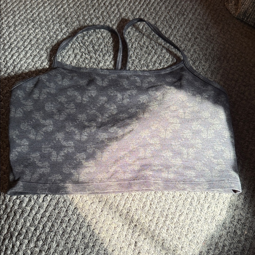 Aerie Black Floral Bra